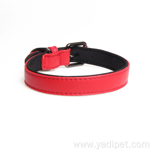 new release Cowhide collar rivet leather collar